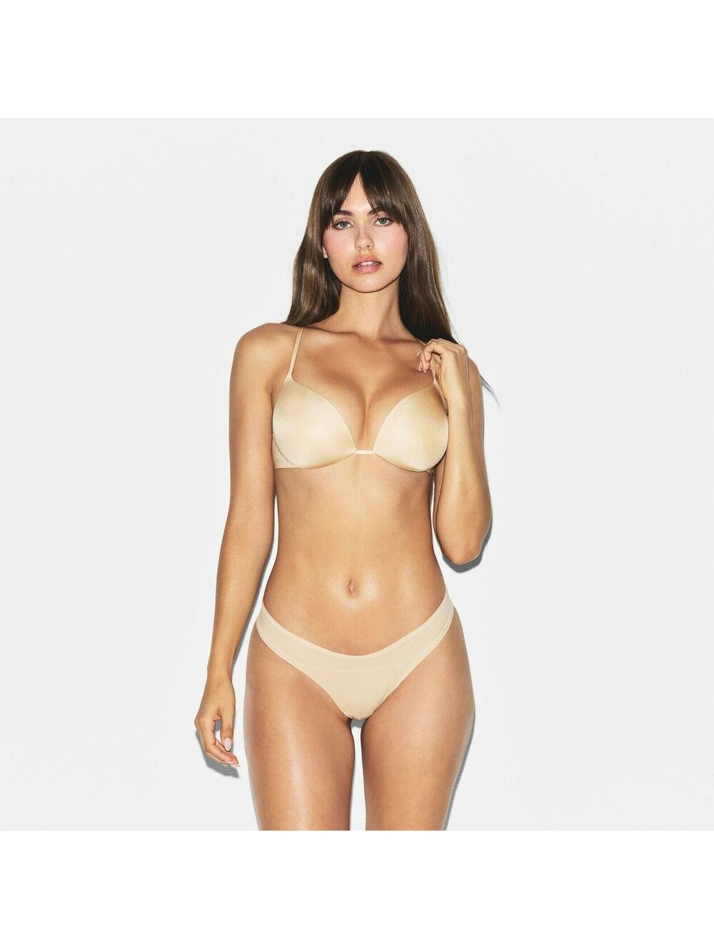 SKIMS Nude Plunge Bra - Beige